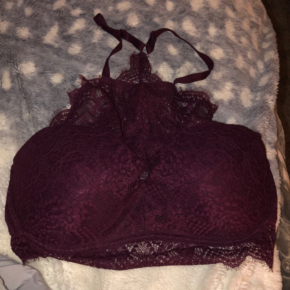 PINK maroon bralette size L